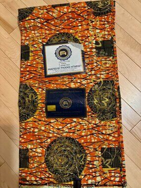 Vintage NEW Phoenix Hitarget Wax Block Print Fabric 6 yards